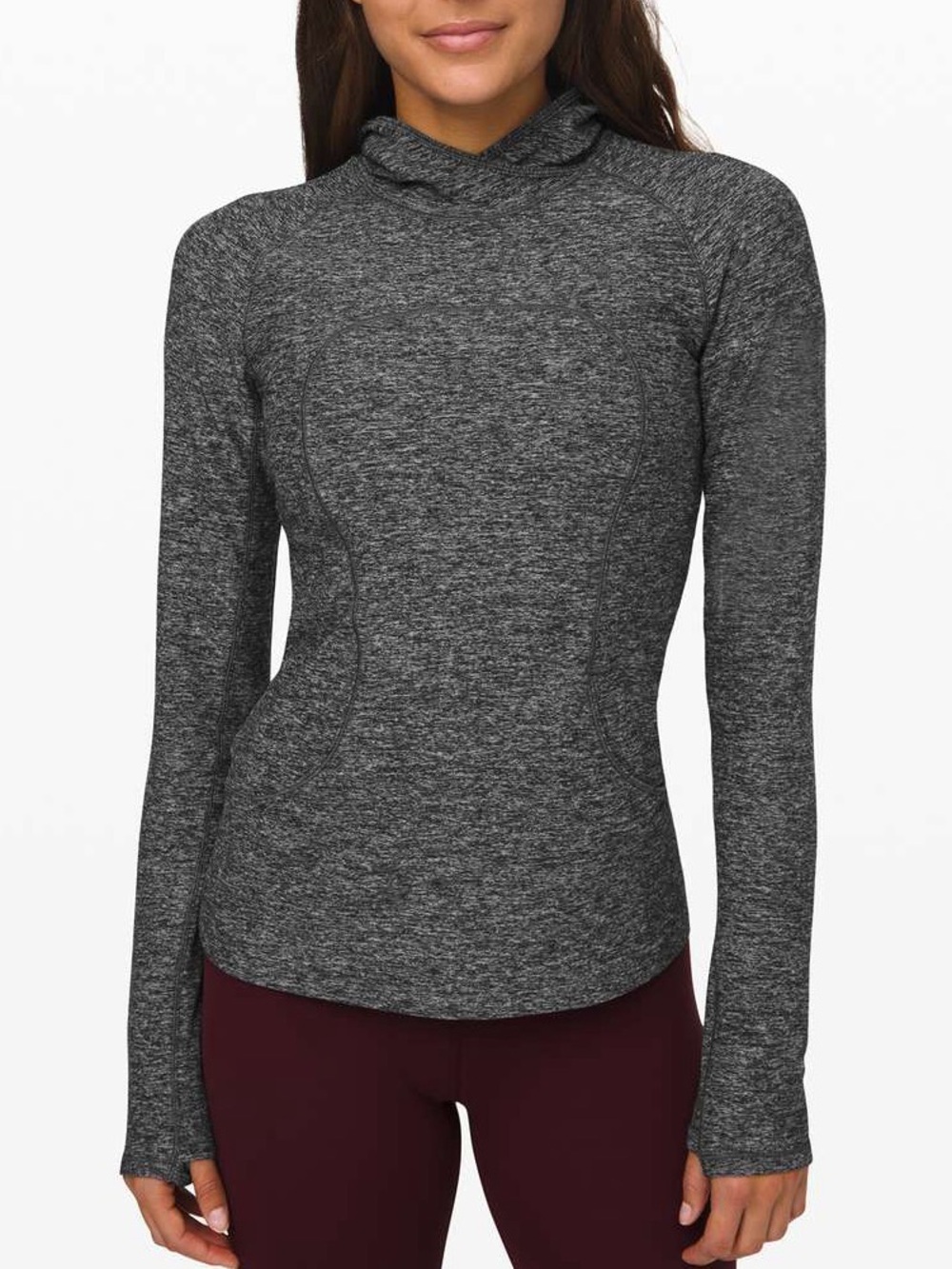 33. Size 10 LULULEMON Heathered Grey On Repeat Rulu Hoodie
